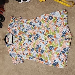 Modcloth Multicolor Map Print Romper